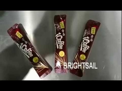 PLC Control Powder Sachet Filling Machine Auger Weighing For Pillow Bag