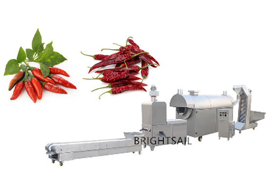 Lebensmittelverarbeitungs-Industrie 155kw Chili Roasting Machine 300 zu 800kg pro Stunden-Kapazität