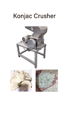 Fabrik Trockene Konjac Granulationsmaschine Lebensmittelmüllmaschine Brightsail Trockene Konjac grobe Brecher