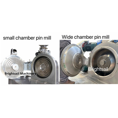 Seeds Cake Pin Mill Schleifmaschine Breitkammer-Pin-Mühle mit Edelstahl Seeds Cakes Pulver-Müllmaschine