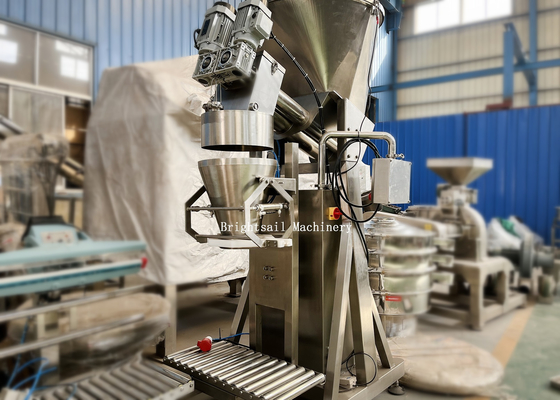 Bohrer des Doppelt-50kg pulverisieren füllende Verpackungsmaschine-Kissen-Tasche